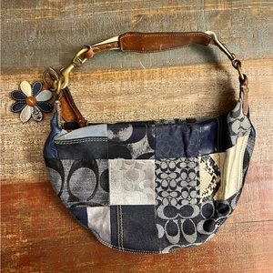 COACH PATCHWORK SMALL HOBO HANDBAG